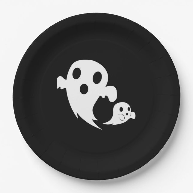 Prato De Papel White Boo (Frente)