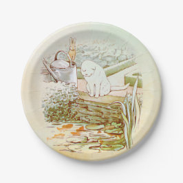 Prato De Papel White cat Paper Plates