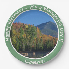 Prato De Papel Whiteface Mountain, Adirondack Autumn Party Items