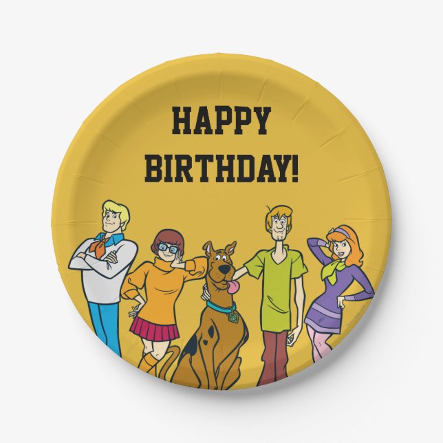 Prato De Papel Whole Gang 14 Mystery Inc (Frente)