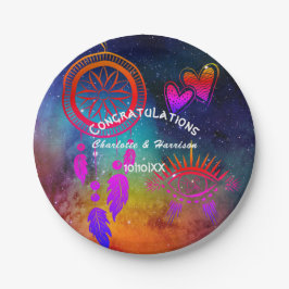 Prato De Papel Wiccan Magic Casamento Incomum