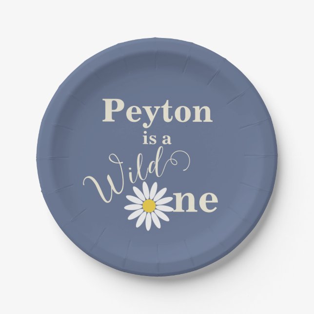 Prato De Papel Wild One First Birthday (Frente)