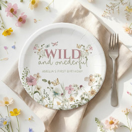 Prato De Papel Wild & Onederful Wildflower 1st Birthday Party