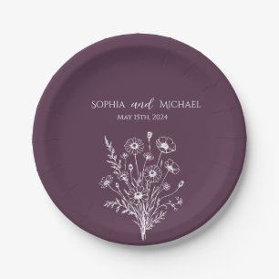 Prato De Papel Wildflower Elegance-Wedding- Napkins