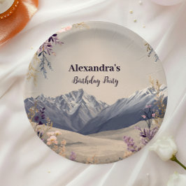 Prato De Papel Wildflower Mountain Milestone Celebration