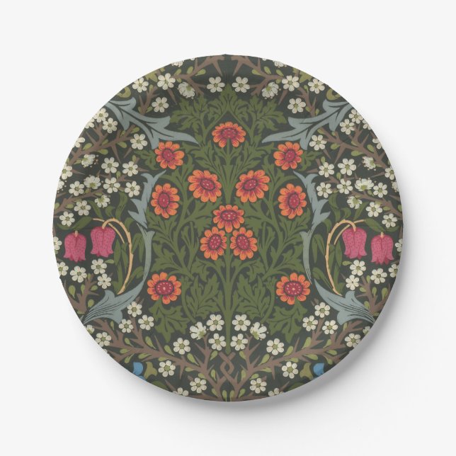 Prato De Papel William Morris Blackthorn Garden Flower Classic (Frente)