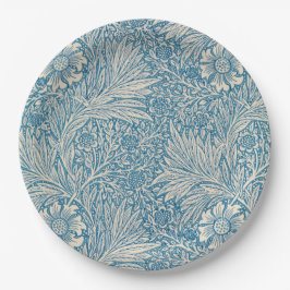 Prato De Papel William Morris - Blue Marigold Floral