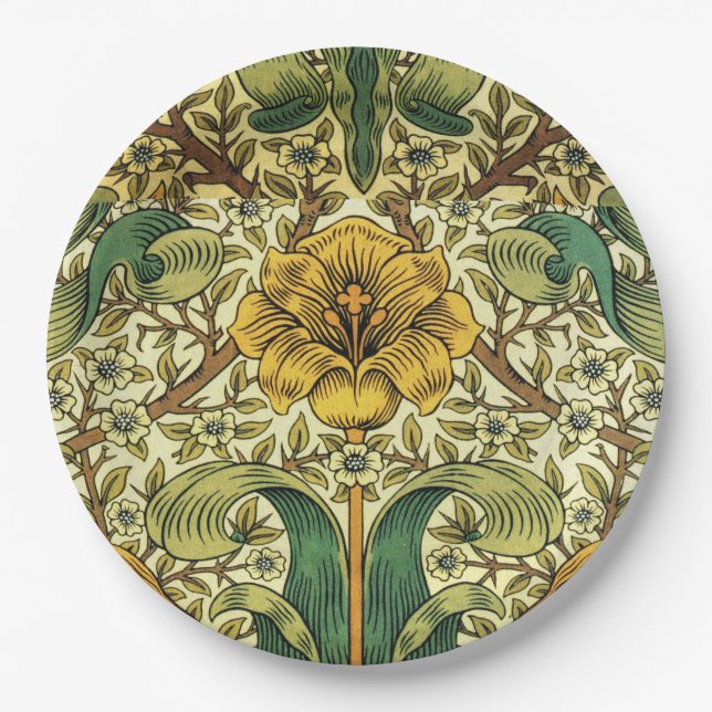 Prato De Papel William Morris Classic Floral (Frente)