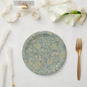 Prato De Papel William Morris Jasmine Blue Botanic Art