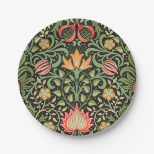 Prato De Papel William Morris Persian Floral Antique