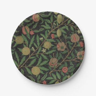 Prato De Papel William Morris Pomegranate Fruta clássica