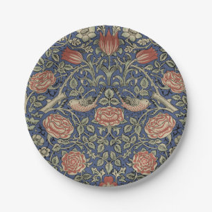 Prato De Papel William Morris Tudor Rosa Wallpaper