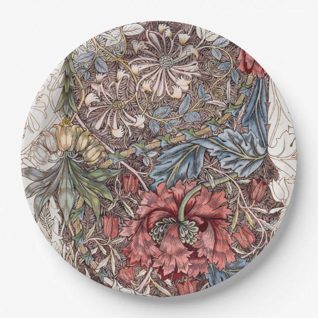 PRATO DE PAPEL: WILLIAM MORRIS : WILD TULIP (Frente)