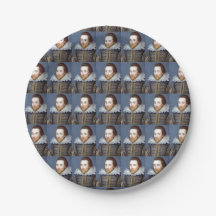 William Shakespeare Theme Paper Plates