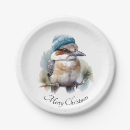 Prato De Papel Winter Kookaburra Wish, personalizado