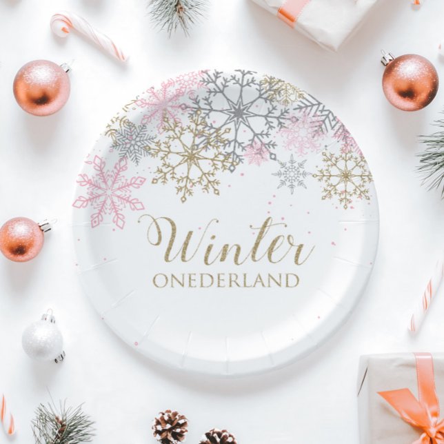 Prato de Papel Winter Onederland (Criador carregado)