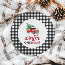 Winter Onederland Red Truck Primeiro Aniversário