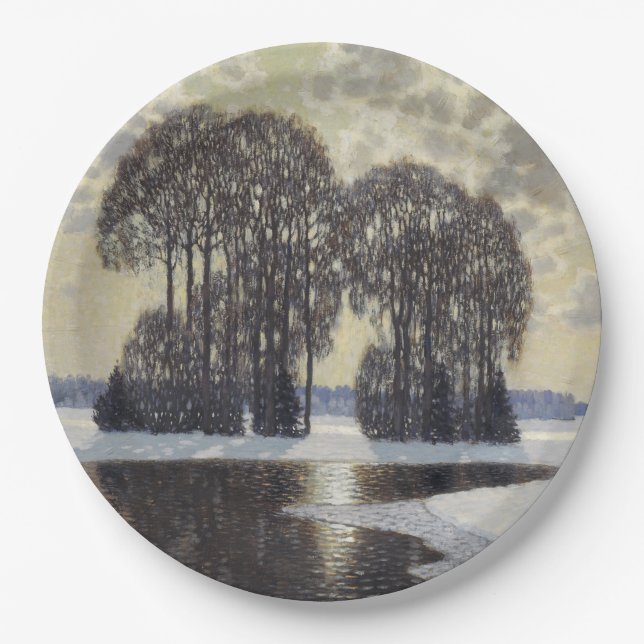Prato De Papel Winter (por Vilhelms Purvitis) (Frente)