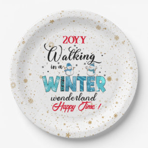 Prato De Papel Winter Wonderland Customize