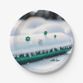 Prato De Papel Winter's Soft Glow