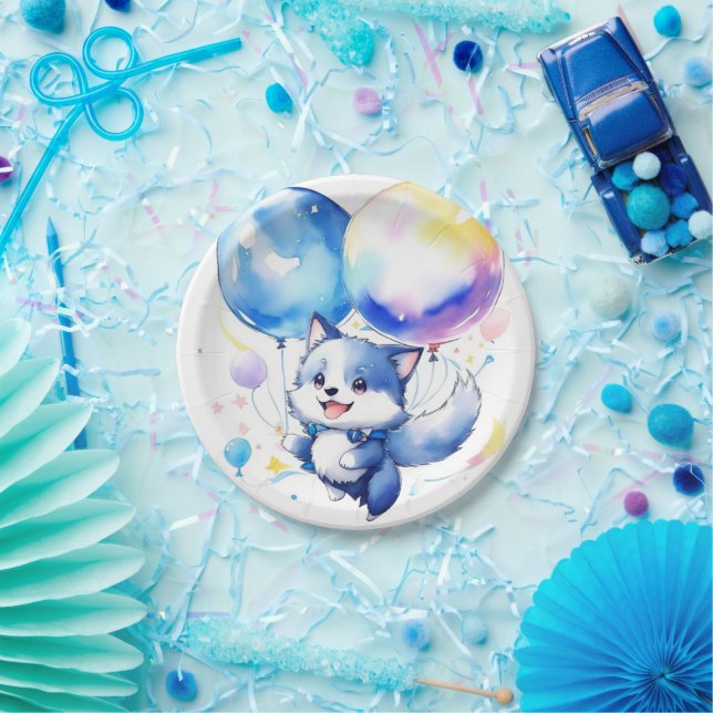 Prato De Papel Wolf Birthday (Festa)