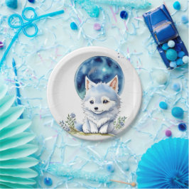 Prato De Papel Wolf Birthday