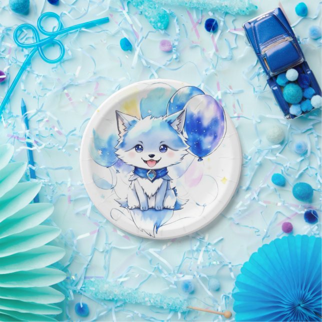 Prato De Papel Wolf Birthday (Festa)