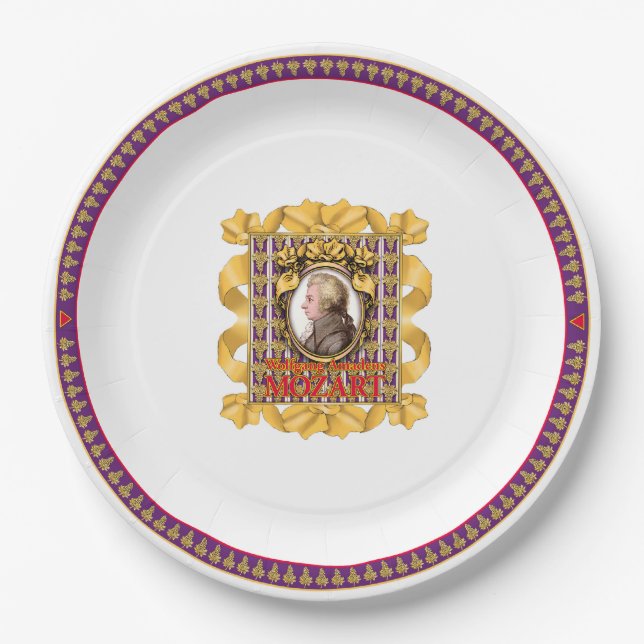 Prato De Papel Wolfgang Amadeus Mozart (Frente)