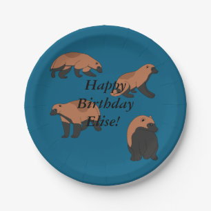 Prato De Papel Wolverines Birthday