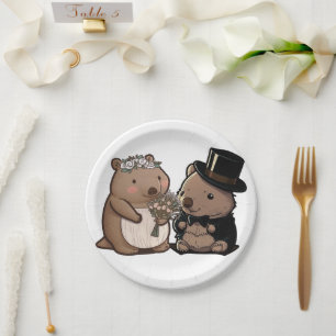 Prato De Papel Wombat Wedding