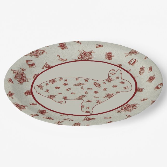 Prato De Papel Wonderland 2 Rabbit (Inclinado)