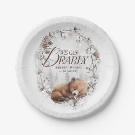 Prato De Papel Woodland, Podemos Esperar Chá de fraldas De Invern