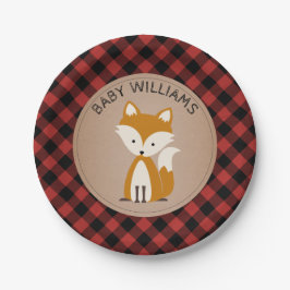 Prato De Papel Xadrez Fox Lumberjack