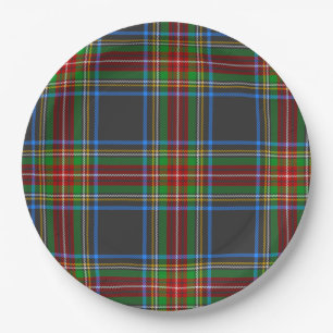 Prato De Papel Xadrez Stewart Stuart Black Clan Tartan