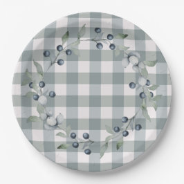 Prato De Papel Xadrez Verde - Burfalo Buffalo - Bonito