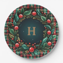 Xadrez Vermelha e Verde do Natal Elegante