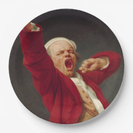 Prato De Papel Yawning Man (autorretrato) (por Joseph Ducreux)