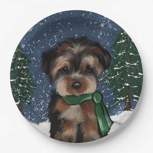 PRATO DE PAPEL YORKIE             (Frente)