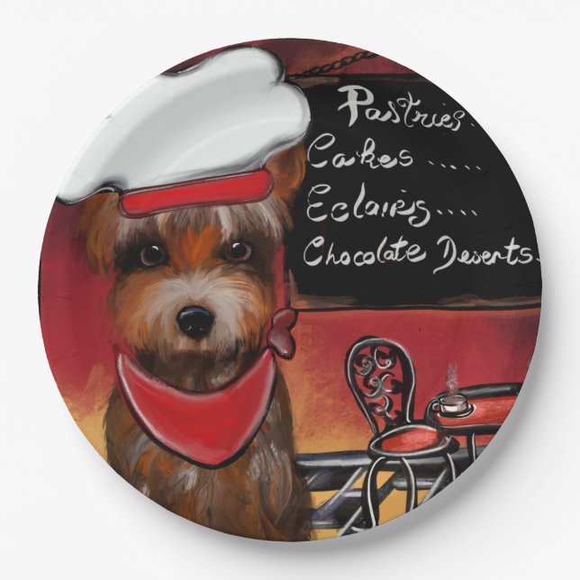 PRATO DE PAPEL YORKIE     (Frente)