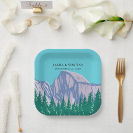 Prato De Papel Yosemite National Park Wedding Retro