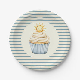 Prato De Papel You Are My Sunshine Cupcake Baby Shower