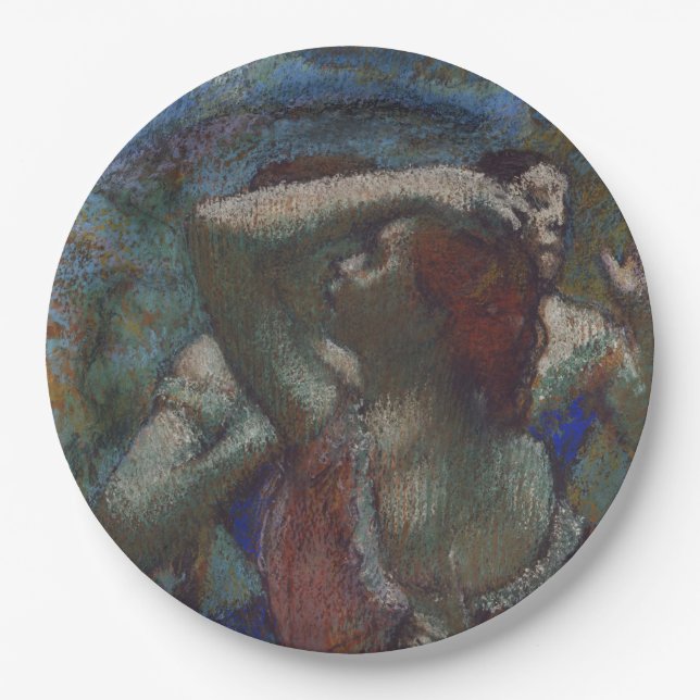 Prato De Papel Young Balé Dancers (Ballerinas) (por Edgar Degas) (Frente)