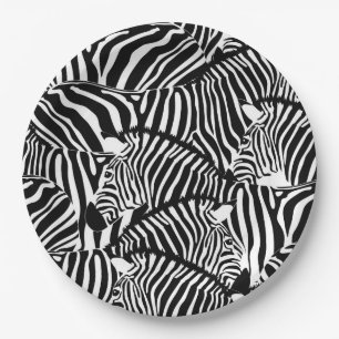 Prato De Papel Zebra