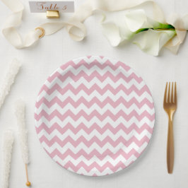 Prato De Papel Zigzag Rosa, Chevron Rosa, Padrão Geométrico