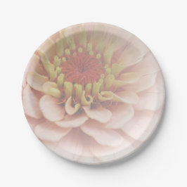Prato De Papel Zinnia Paper Plates Pale Peach