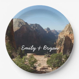 Prato De Papel Zion a partir da trilha Angels Landing Zion Nation