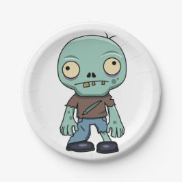 Prato De Papel Zombie