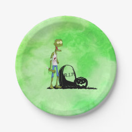 Prato De Papel Zombie