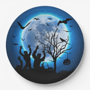 Prato De Papel Zombies Fulon Custom Paper Plates 9"