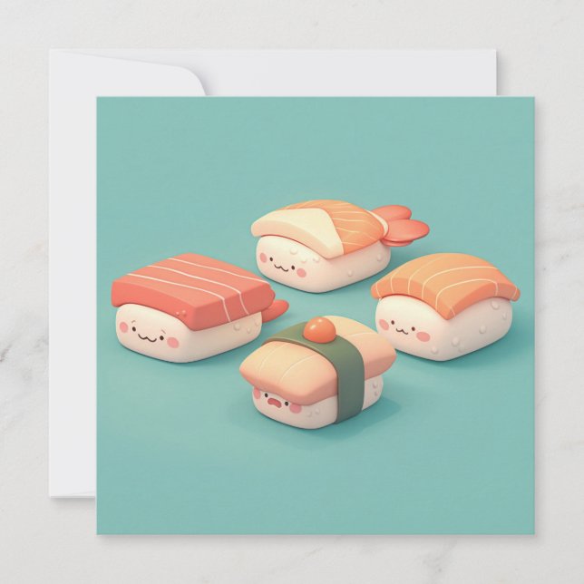 Prato de Variedade de Nigiri de Sushi de Argila (Frente)